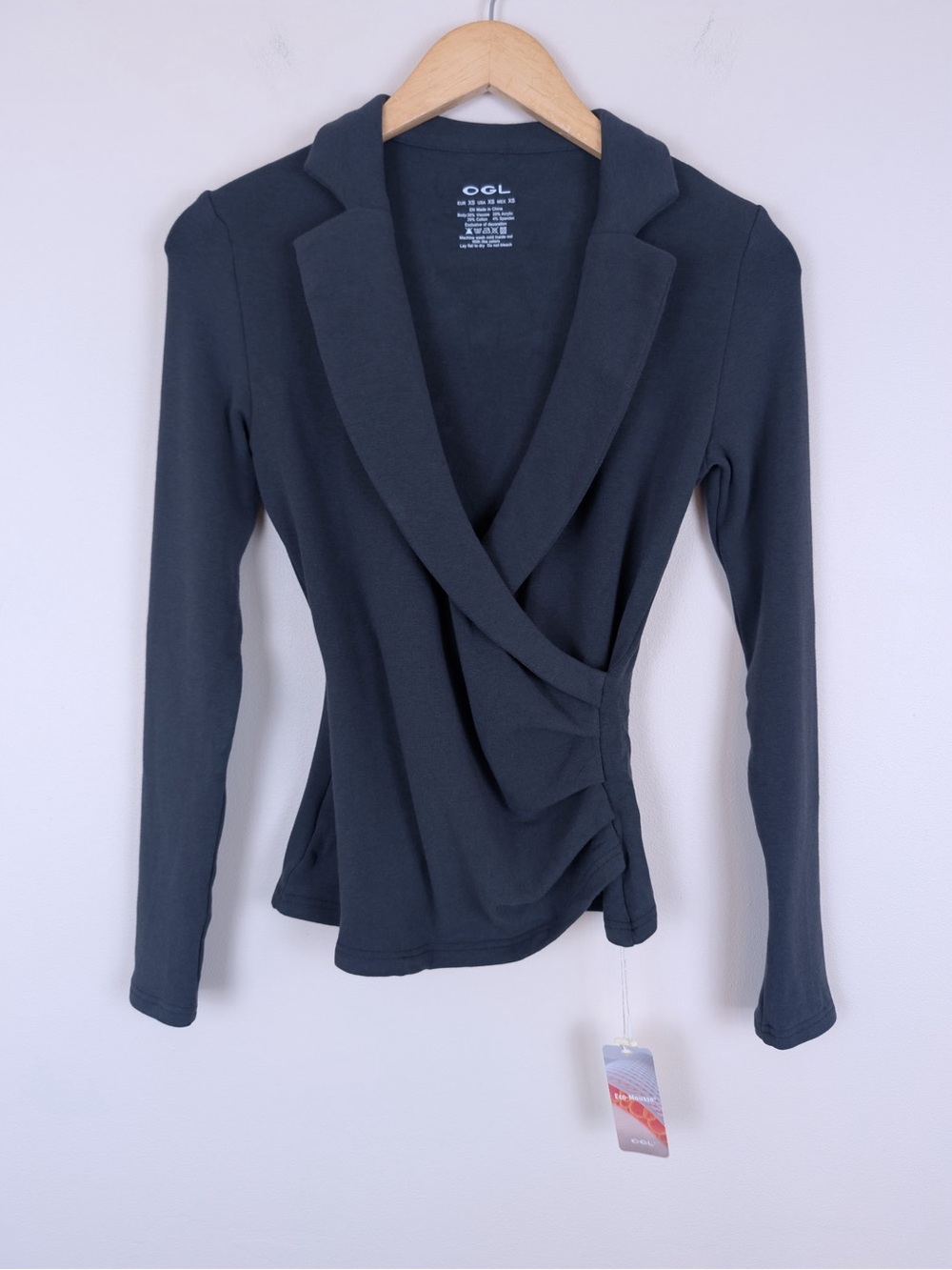 OLG ProWarm Collared Surplice Top NWT